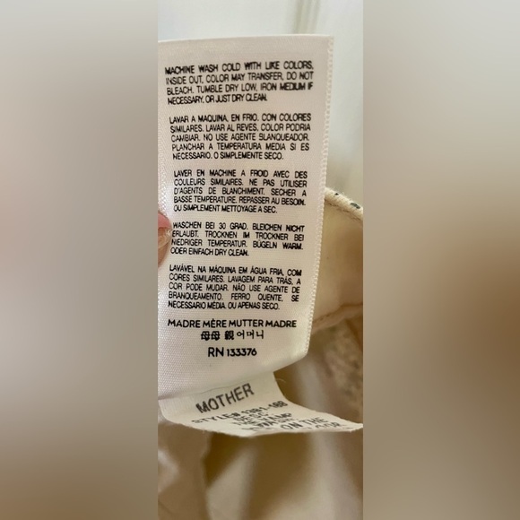 MOTHER Jeans Women’s 26 The Vamp Dead On The Dance Floor Ankle Slit Skinny - Picture 13 of 14